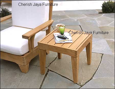 Name: Frazer Side Table  Size: H=48 x W=50 x D=50 cm Wood: Solid Teakwood